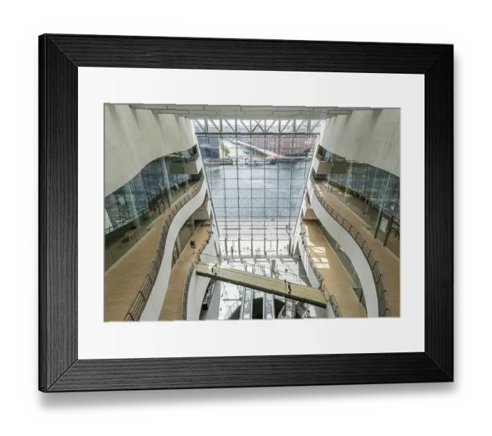 Framed Print : Modern extension black diamond Framed Print : Modern extension black diamond