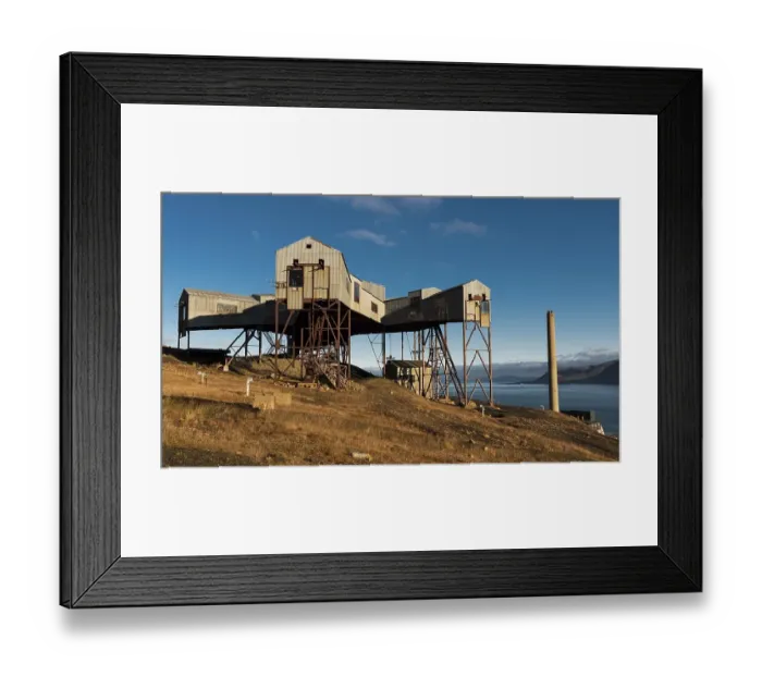 Framed Print : Mining, former coal mine, Longyearbyen Framed Print : Mining, former coal mine, Longyearbyen