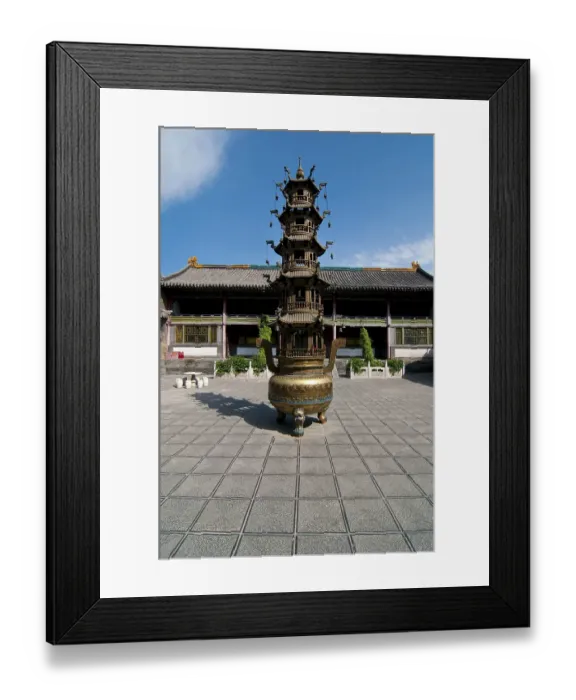Framed Print : Wutai Shan monastic site, Mount Wutai
