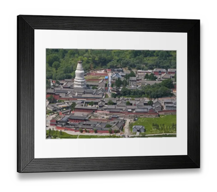 Framed Print : Wutai Shan monastic site, Mount Wutai