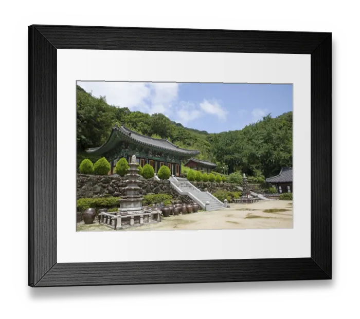 Framed Print : Chunjinam Hermitage at Baekyangsa Temple