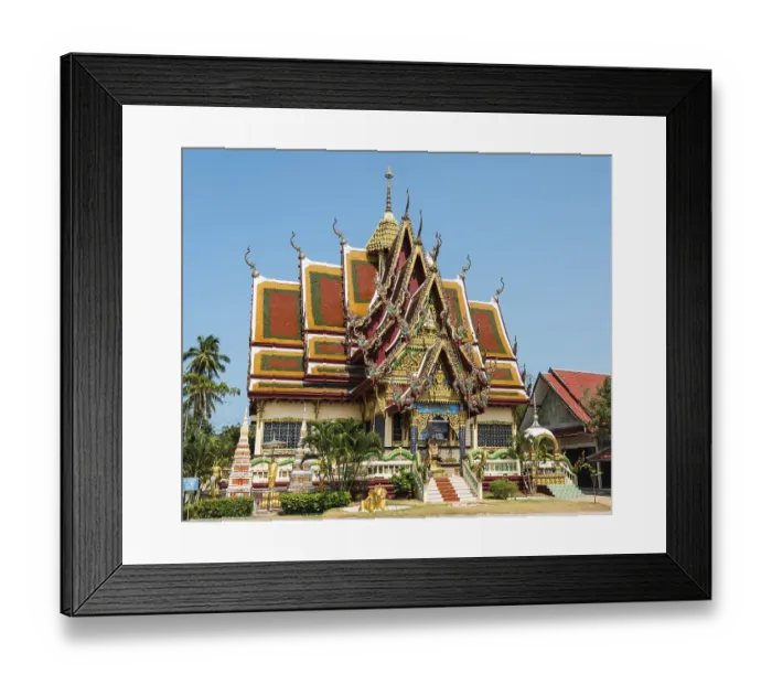 Framed Print : Wat Phra Yai Ko Pan Temple, Ban Bo Phut Framed Print : Wat Phra Yai Ko Pan Temple, Ban Bo Phut
