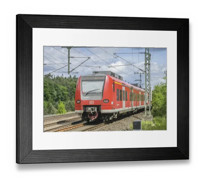 Framed Print : S-Bahn, Stadtwald, Frankfurt am Main Framed Print : S-Bahn, Stadtwald, Frankfurt am Main