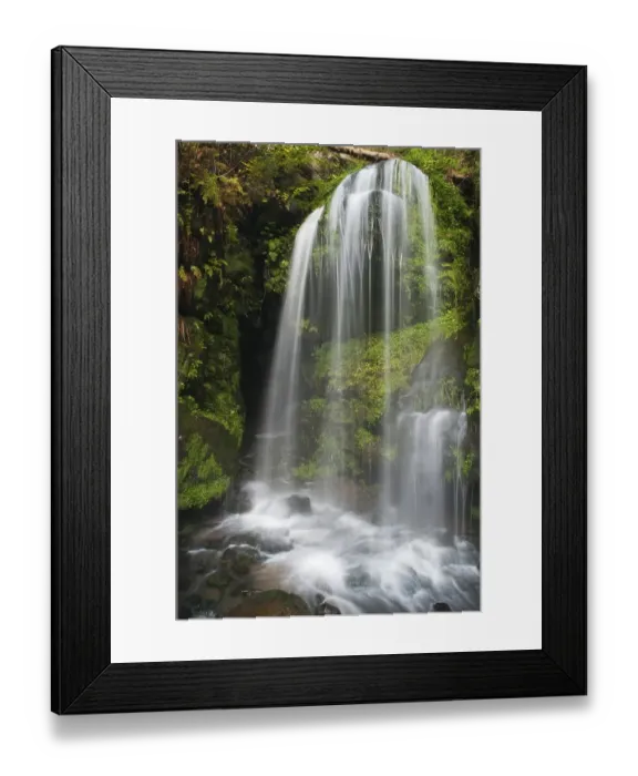 Framed Print : Amselfall waterfall, Saxon Switzerland