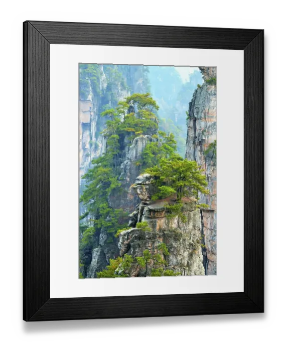Framed Print : Avatar Mountains with vertical quartz-sandstone pillars