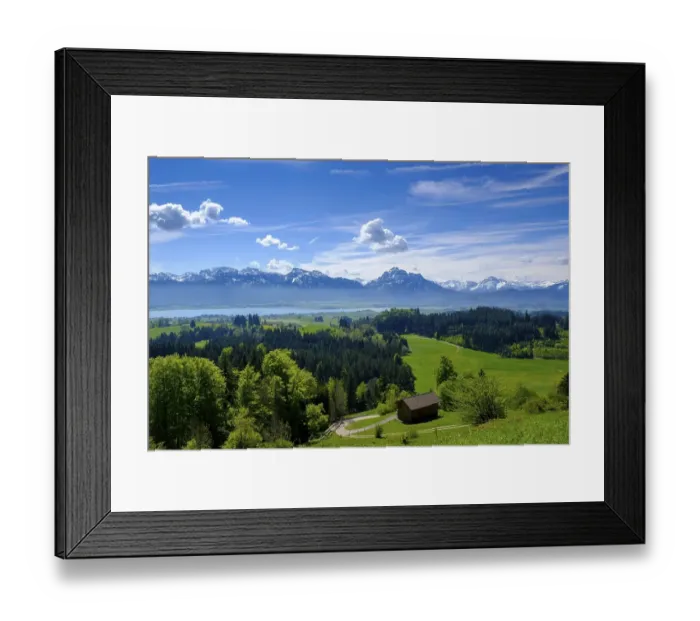 Framed Print : View from the book at Zwieselberg mountain