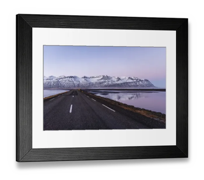 Framed Print : Ring road, country road by the sea Framed Print : Ring road, country road by the sea