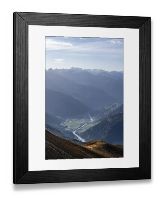 Framed Print : View from the Venet to the Oberinntal in the morning light Framed Print : View from the Venet to the Oberinntal in the morning light