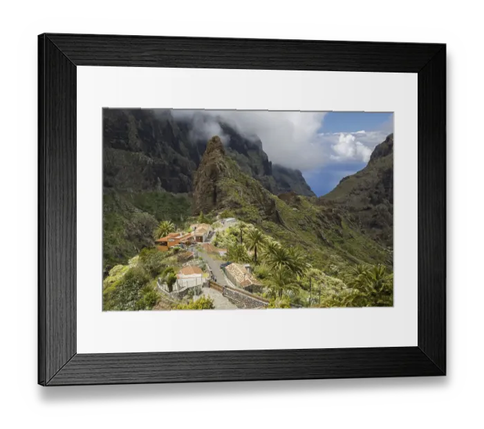 Framed Print : Masca mountain village, Masca Gorge