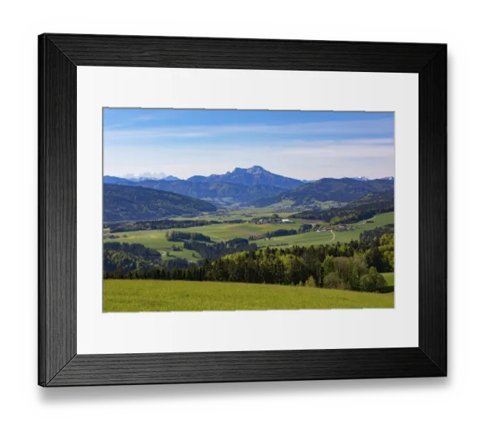 Framed Print : Panoramic view from Lichtenberg