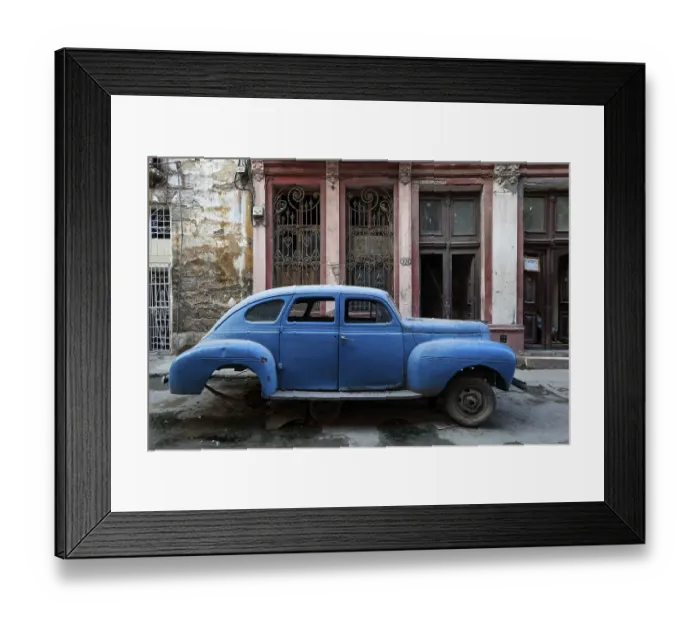 Framed Print : Vintage car in Old Havana, Havana Framed Print : Vintage car in Old Havana, Havana