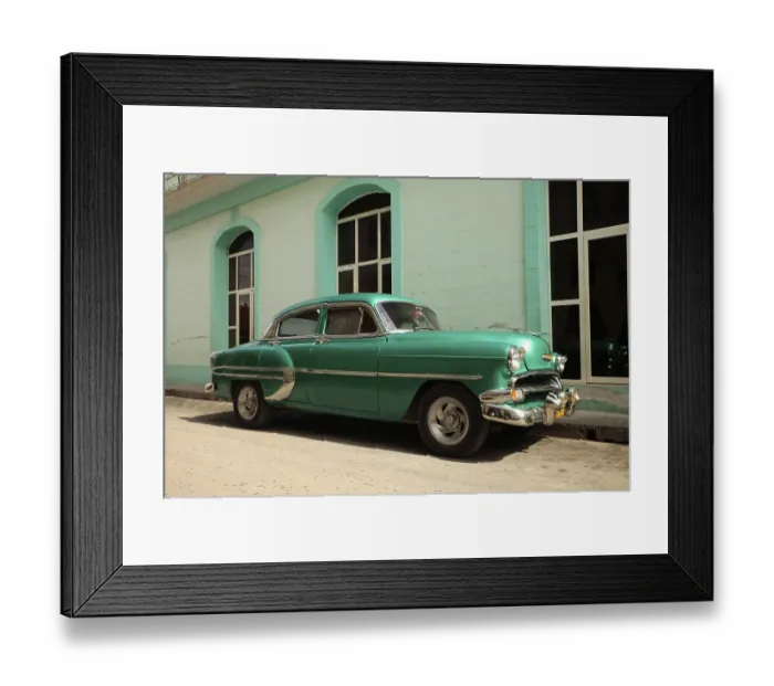 Framed Print : Vintage car, American classic car