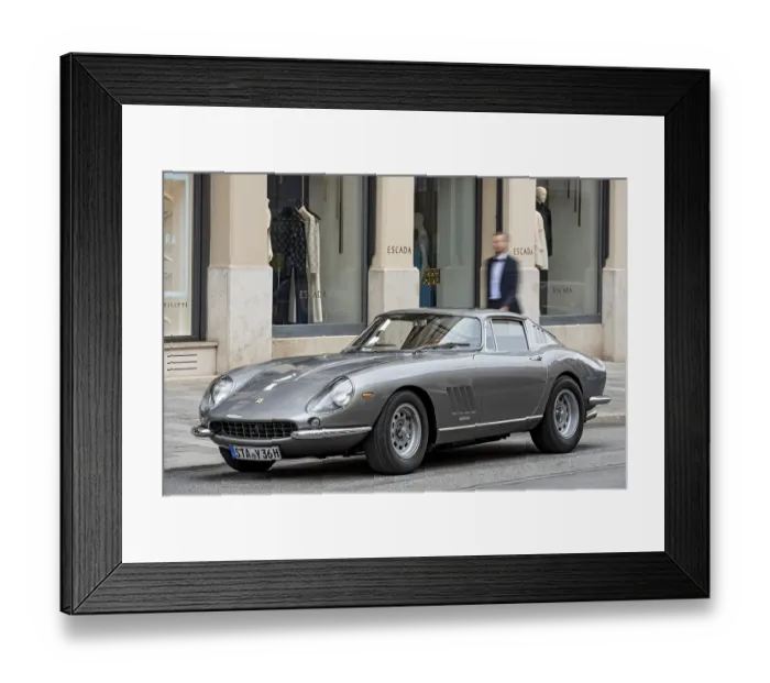 Framed Print : Parked vintage sports car Ferrari 275 GTB4 Framed Print : Parked vintage sports car Ferrari 275 GTB4