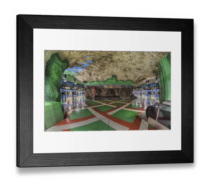 Framed Print : Underground station Kungstraedgarden Framed Print : Underground station Kungstraedgarden