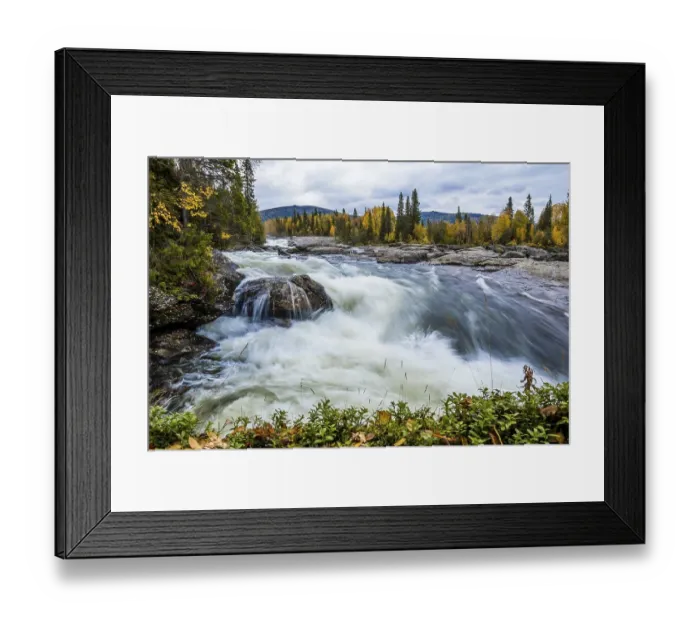 Framed Print : Rapids of Gamajahka, rivers, Kvikkjokk Framed Print : Rapids of Gamajahka, rivers, Kvikkjokk
