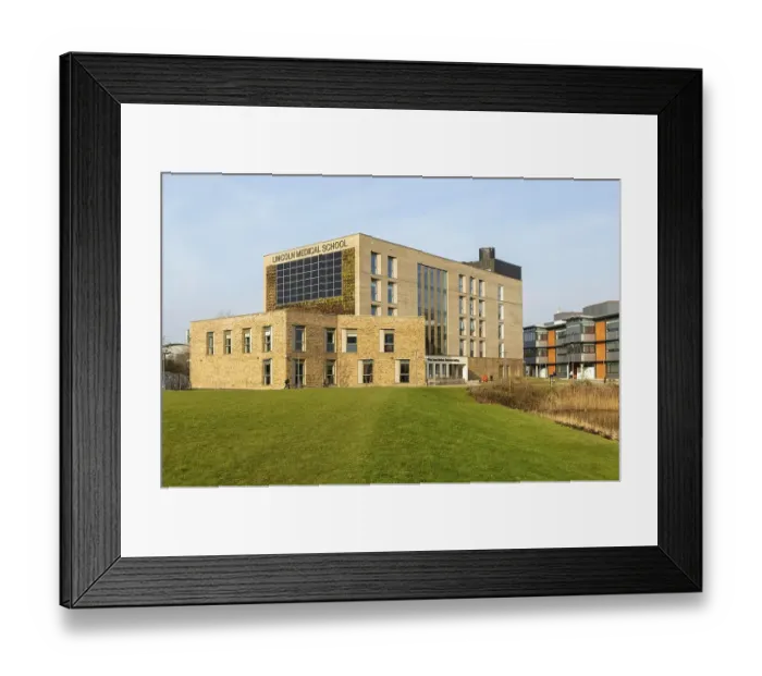 Framed Print : Lincoln Medical School, Ross Lucas Medical Sciences building
