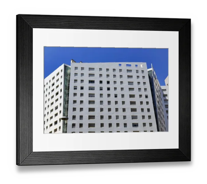 Framed Print : Edificio Gil Eanes apartment building Framed Print : Edificio Gil Eanes apartment building