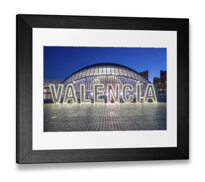 Framed Print : L'Hemisferic in the City of Arts and Sciences