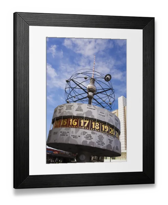 Framed Print : World clock, Alexanderplatz Square in Berlin Framed Print : World clock, Alexanderplatz Square in Berlin