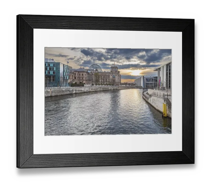 Framed Print : Reichstag building in Berlin, Germany, Europe