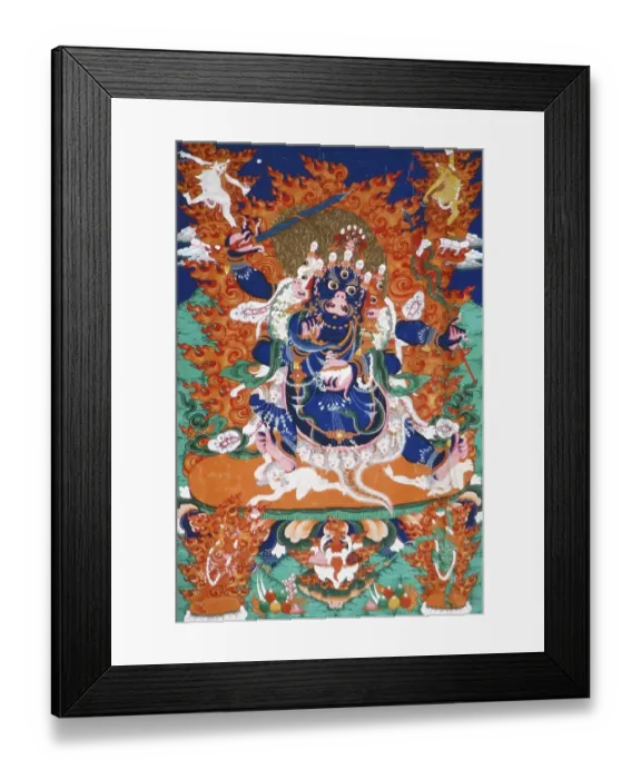 Framed Print : Choijin Lama Temple, Thangka painting representing Chaturmukha Mahakala Framed Print : Choijin Lama Temple, Thangka painting representing Chaturmukha Mahakala