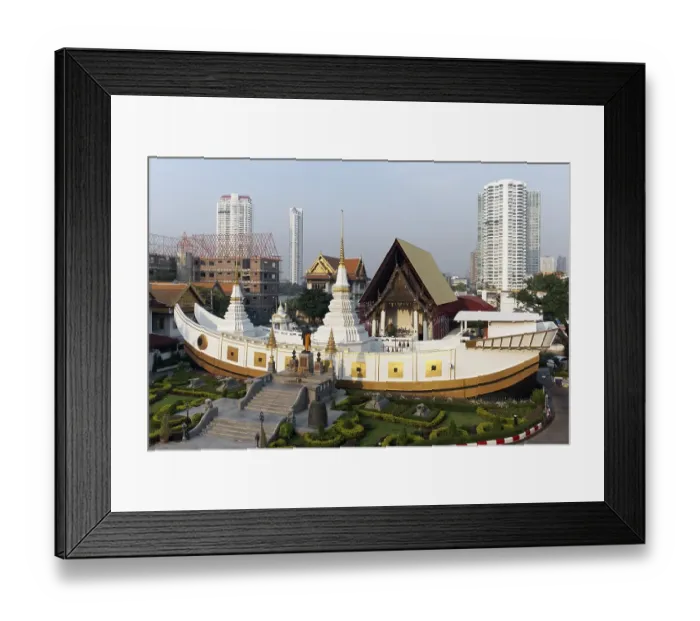Framed Print : Buddhist temple in the form of a Chinese junk Framed Print : Buddhist temple in the form of a Chinese junk