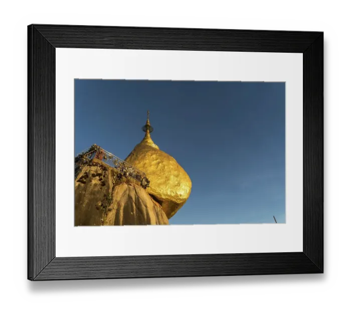 Framed Print : Golden Rock Kyaiktiyo Pagoda, Kyaikto