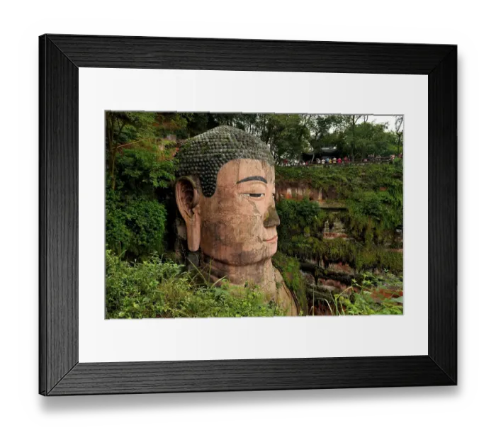 Framed Print : Largest stone Buddha statue in the world