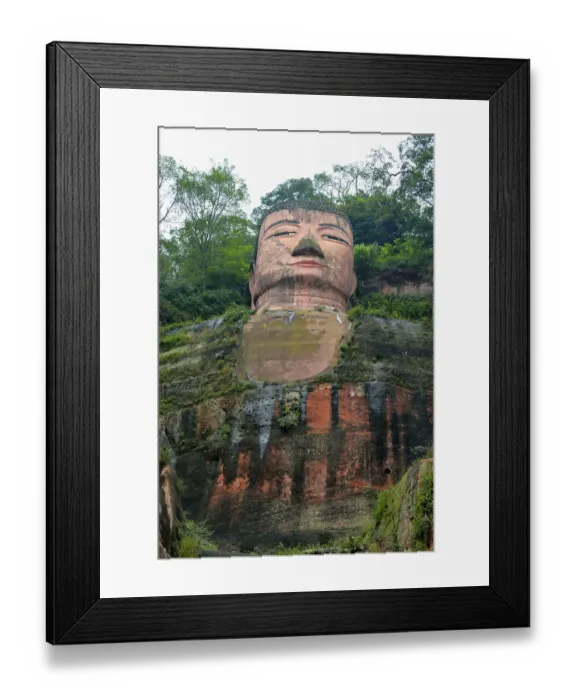 Framed Print : Largest stone Buddha statue in the world