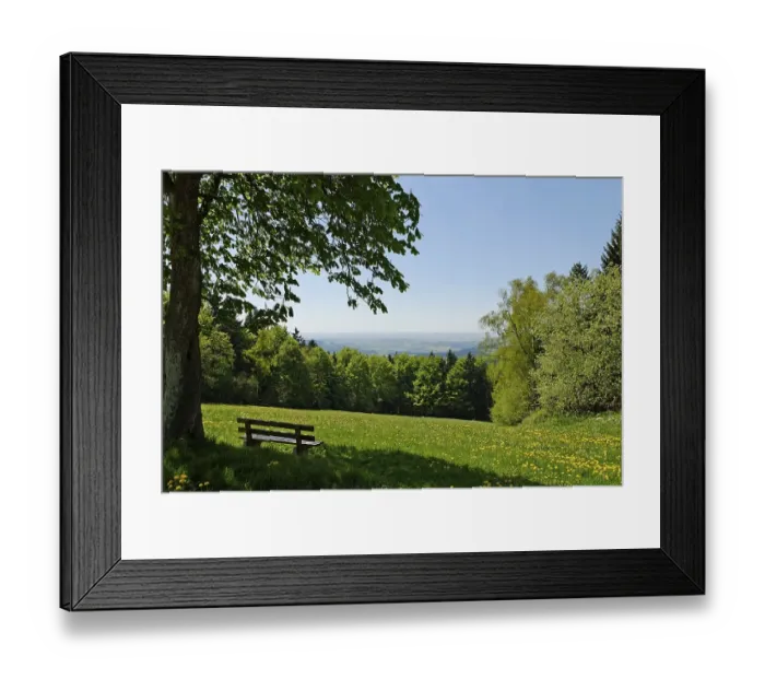 Framed Print : View from Maibrunn on the Danube plain and the Gaeuboden area Framed Print : View from Maibrunn on the Danube plain and the Gaeuboden area