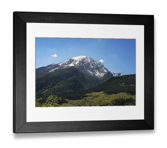 Framed Print : View of the Watzmann, Ramsau, Berchtesgadener Land