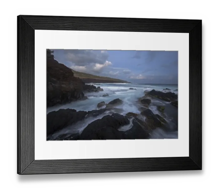 Framed Print : Coast with lava rock at the Ponta dos Capelinhos