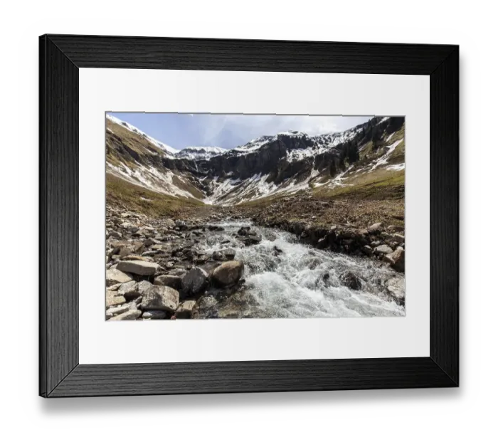 Framed Print : Dietersbach, behind Rauheck, Sattel and Kreuzeck