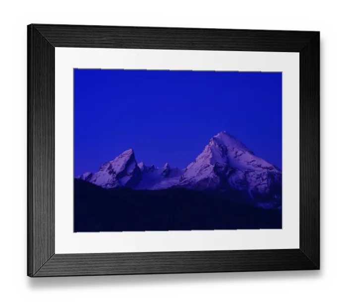 Framed Print : Watzmann at dawn, in winter, Berchtesgaden National Park
