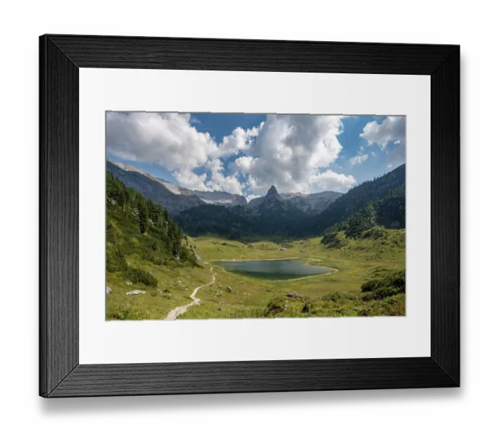 Framed Print : Lake Funtensee with Schottmalhorn summit