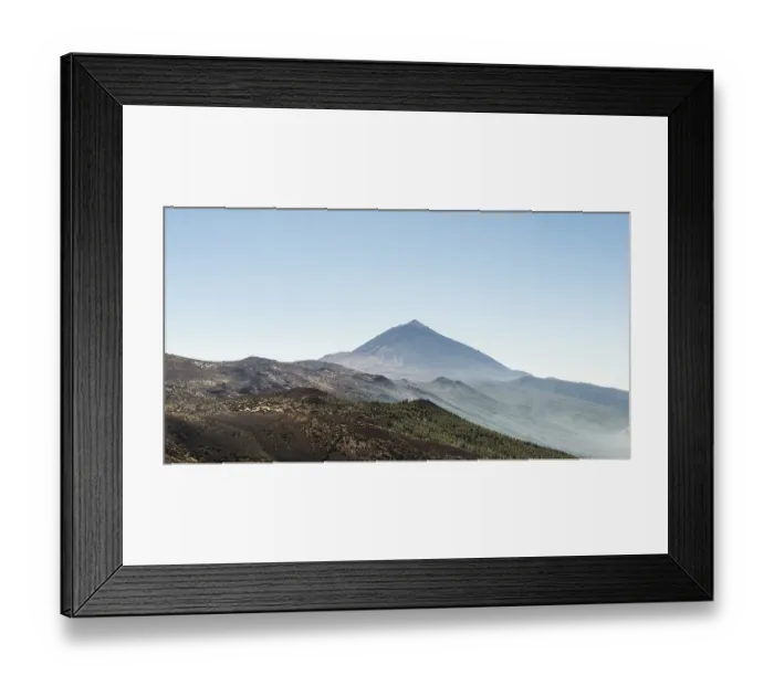 Framed Print : Volcanic landscape and a pine forest with Pico del Teide Framed Print : Volcanic landscape and a pine forest with Pico del Teide