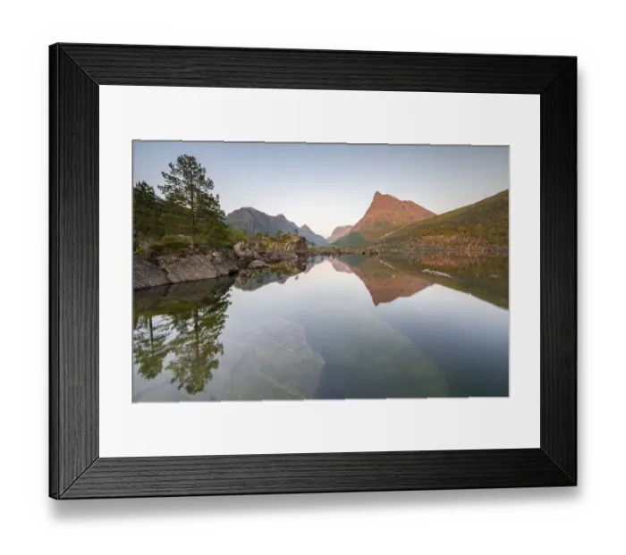 Framed Print : Innerdalsvatna Lake, Innerdalen High Valley