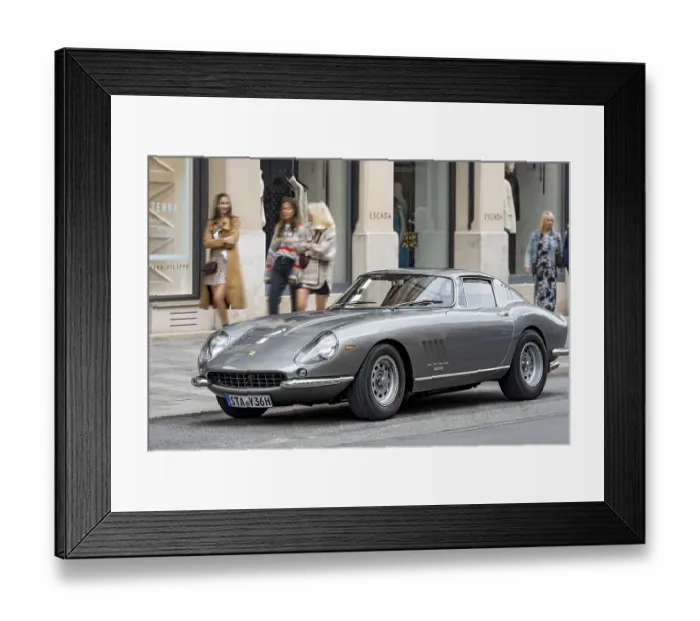 Framed Print : Parked vintage sports car Ferrari 275 GTB4 Framed Print : Parked vintage sports car Ferrari 275 GTB4