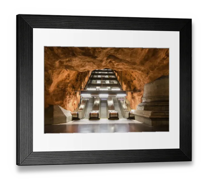 Framed Print : Subway, Radhuset station, Tunnelbana Framed Print : Subway, Radhuset station, Tunnelbana