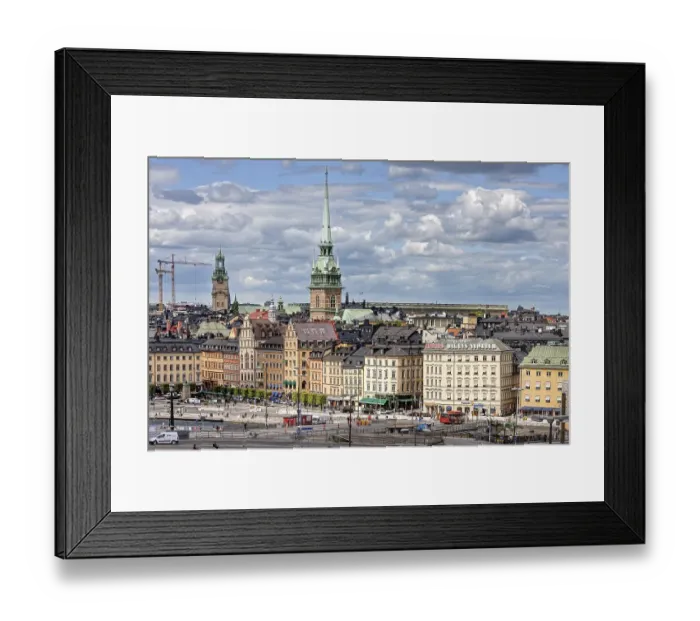 Framed Print : Gamla Stan, Stockholm, Sweden, Europe