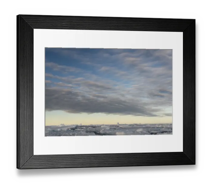Framed Print : Ice floes, pack ice, Arctic Ocean