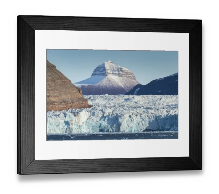 Framed Print : Nora peak, Kronebreen, Kongsfjorden