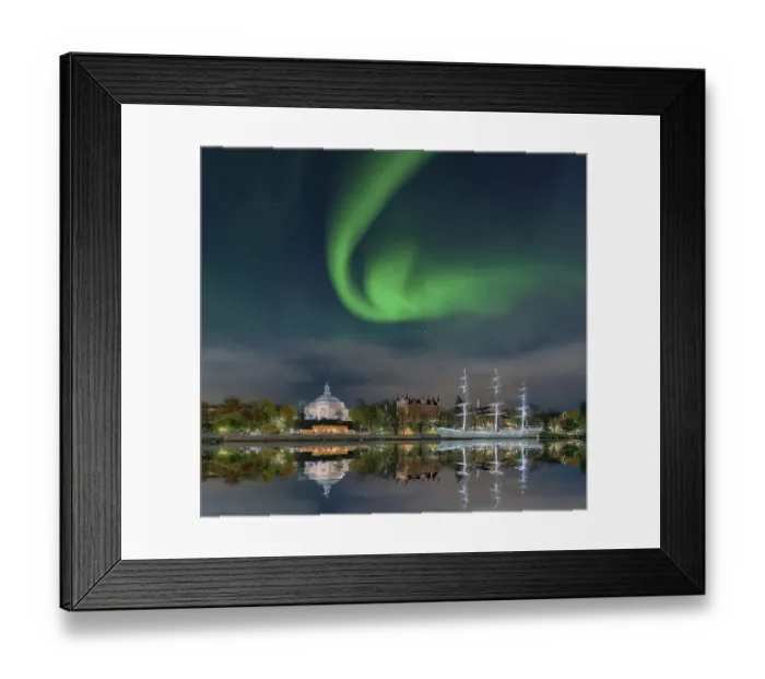 Framed Print : Wasa Museum ship, northern lights Framed Print : Wasa Museum ship, northern lights