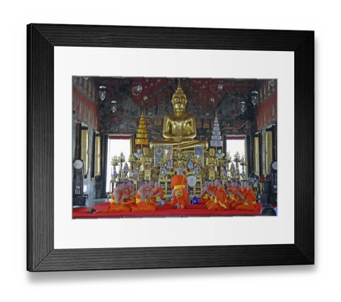 Framed Print : Wat Saket, monch ordination, Bangkok Framed Print : Wat Saket, monch ordination, Bangkok