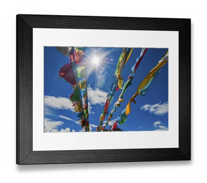 Framed Print : Praying flags on the Karo-La Pass along the Friendship Highway Framed Print : Praying flags on the Karo-La Pass along the Friendship Highway