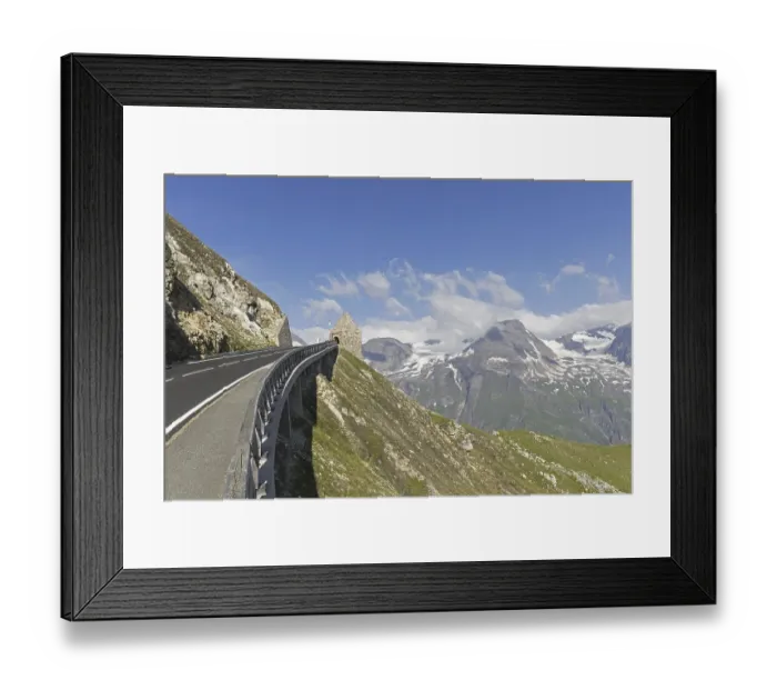 Framed Print : Monument at the mountain pass Fuscher Toerl
