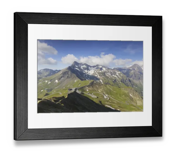 Framed Print : Serpentine curves on the Grossglockner High Alpine Road Framed Print : Serpentine curves on the Grossglockner High Alpine Road