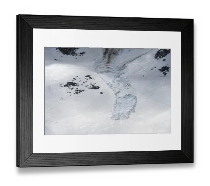 Framed Print : Avalanche, snow slide, high alpine landscape