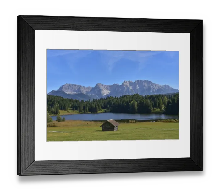 Framed Print : View of the Karwendel Mountains near Mittenwald Framed Print : View of the Karwendel Mountains near Mittenwald