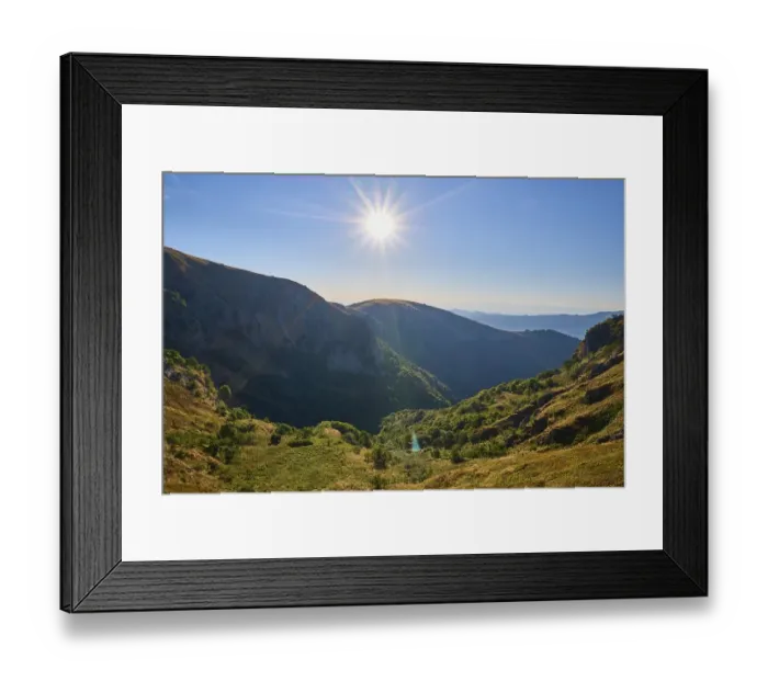 Framed Print : Mountain range, Bergkam, Tomorrow